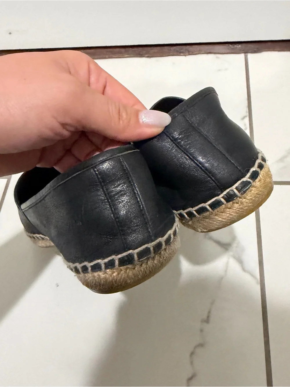 Tory Burch Black Women’s Espadrille Slip-Ons